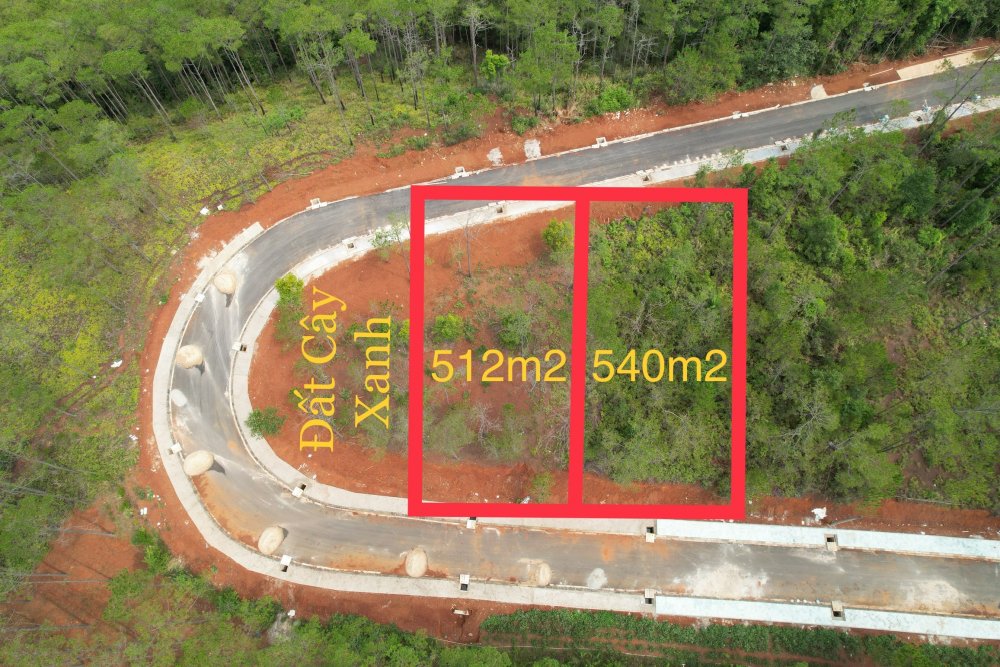 Bán 2 Lô Góc Mũi Tàu 3 Mặt Tiền - Khu Biệt Thự Phía Tây - Thị Trấn Măng Đen